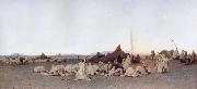 Evening Prayer in the Sahara, Gustave Guillaumet